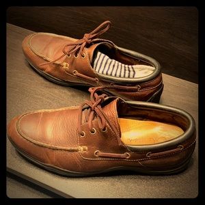 Cole Haan Brown Leather Boat Shoes